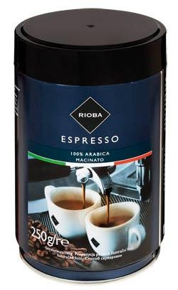 RIOBA ESPRESSO MLETÁ PLECH 250g