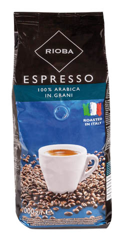 RIOBA Platinum 100% Arabica káva zrnková 1 kg