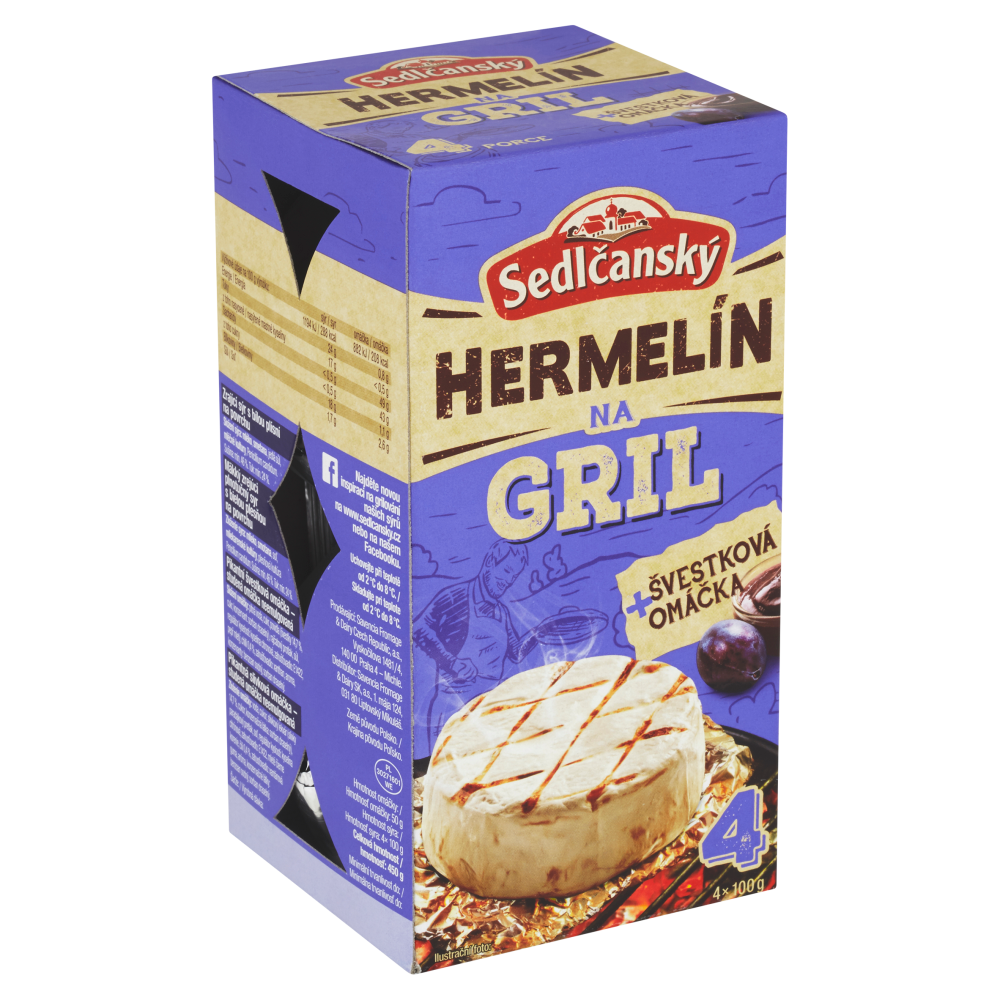 Sedlčanský Hermelín na gril so slivkovou omáčkou chlad. 400 g