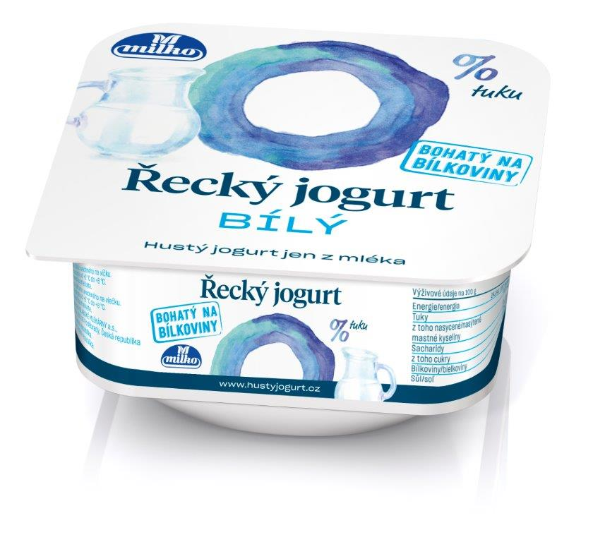 milko Grécky jogurt 0% tuku biely chlad. 3 x 140 g