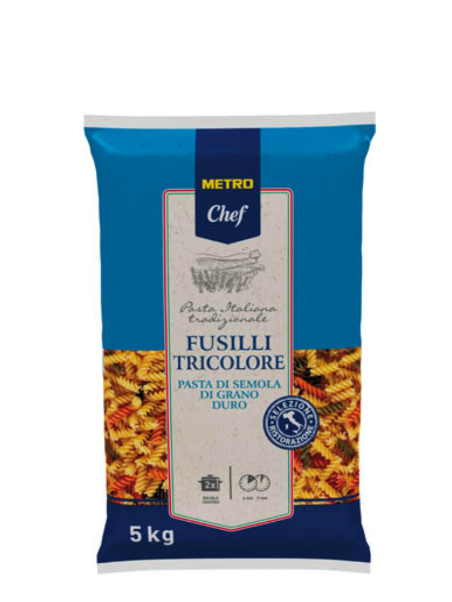 METRO Chef Fusilli tricolore cestoviny 5 kg