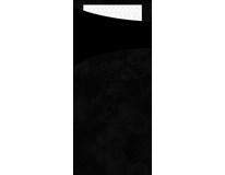 Duni Obal na príbor s obrúskom 190x85mm čierny 1x100 ks