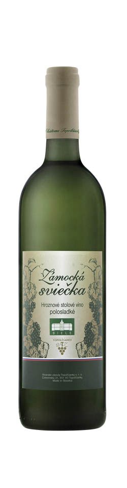 Vinárske závody Topoľčianky Zámocká sviečka biela 1 l