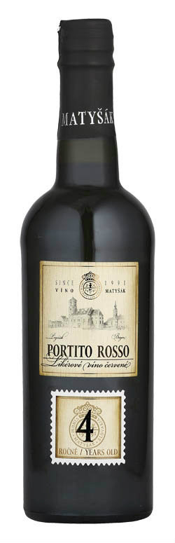 Portíto Rosso likérové víno 19% 500 ml