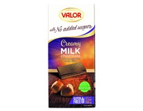 Valor Čokoláda bez cukru mliečna s orieškami 1x100 g