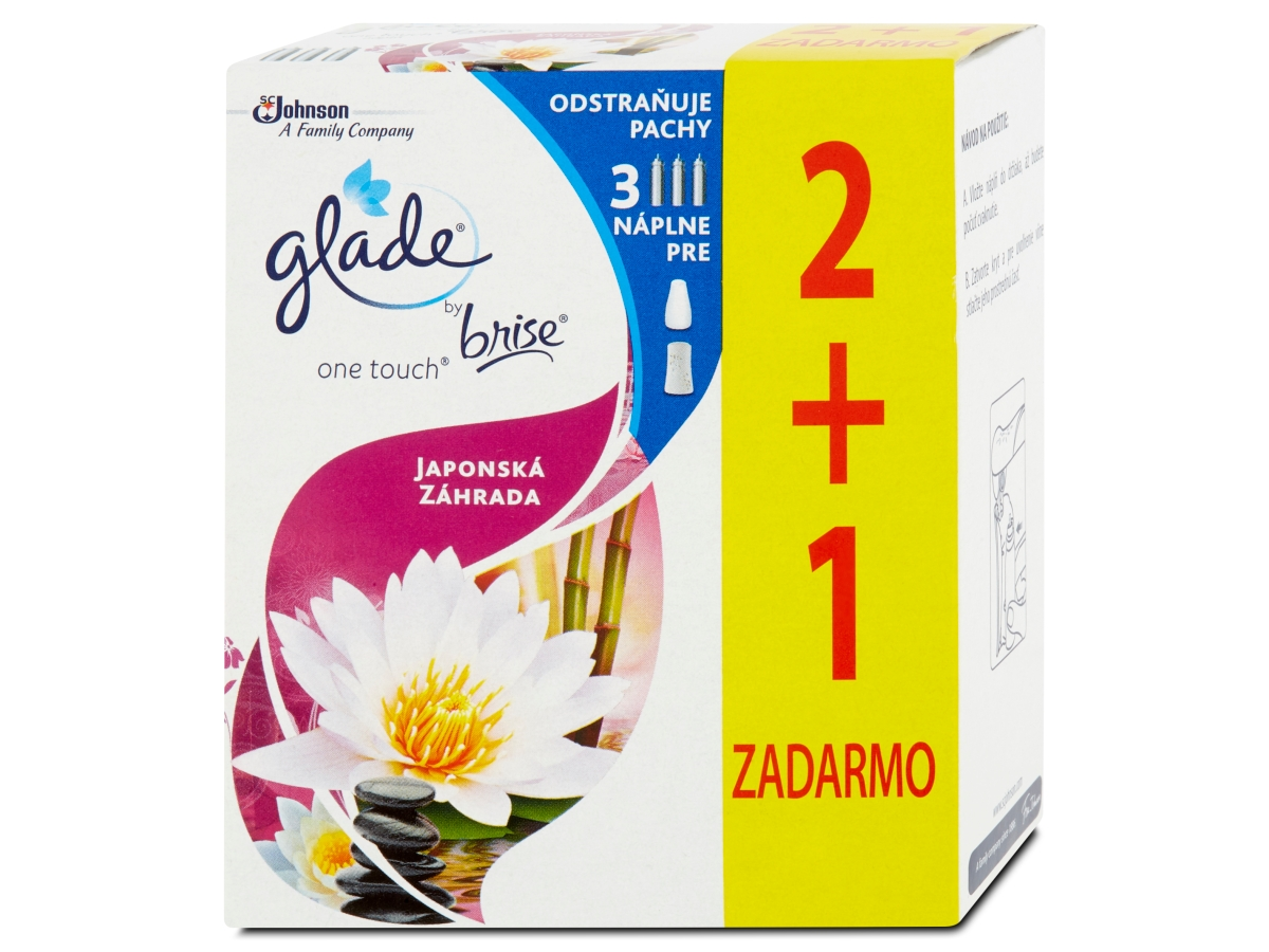 Glade by brise one touch japonská záhrada náhradná náplň 2+1 ks