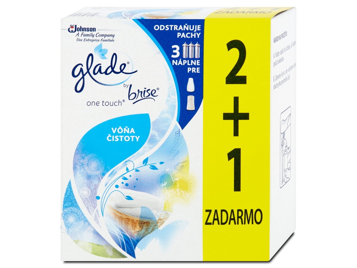 Glade by brise one touch vôňa čistoty náhradná náplň 2+1 ks 