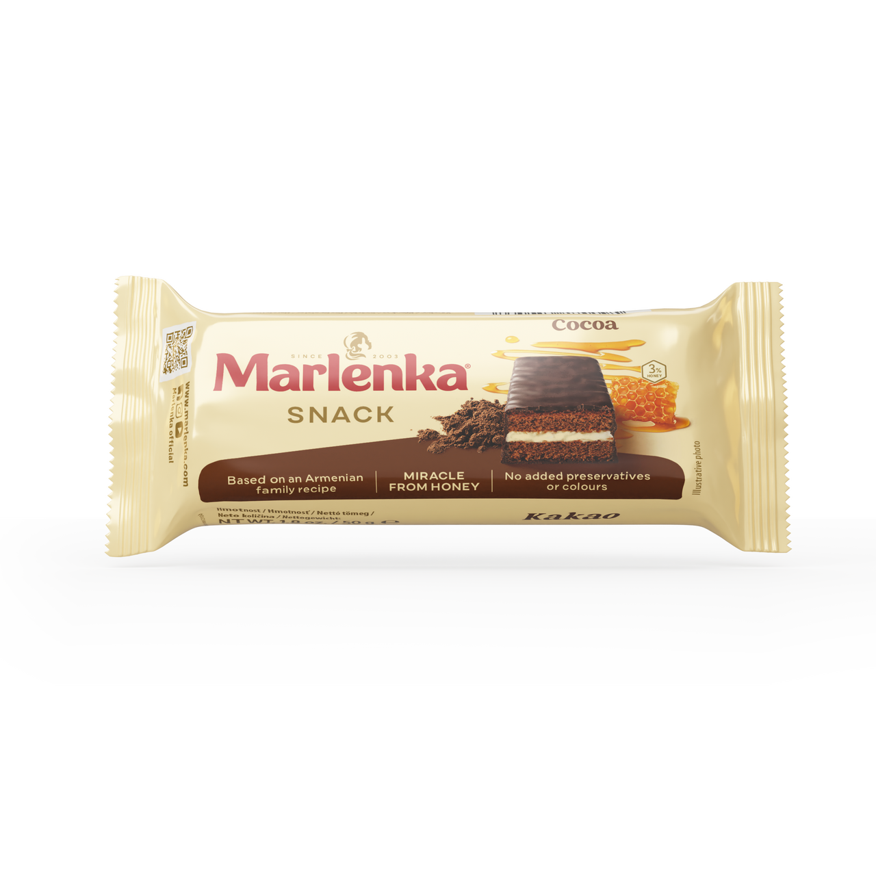 MARLENKA Snack medový s kakaom 50 g