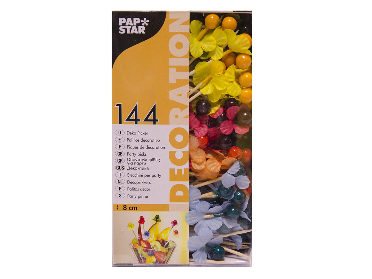 PAPSTAR Berry Napichovadlo farebné 7 cm 144 ks