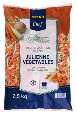 METRO Chef Julienne zeleninová zmes mraz. 2,5 kg