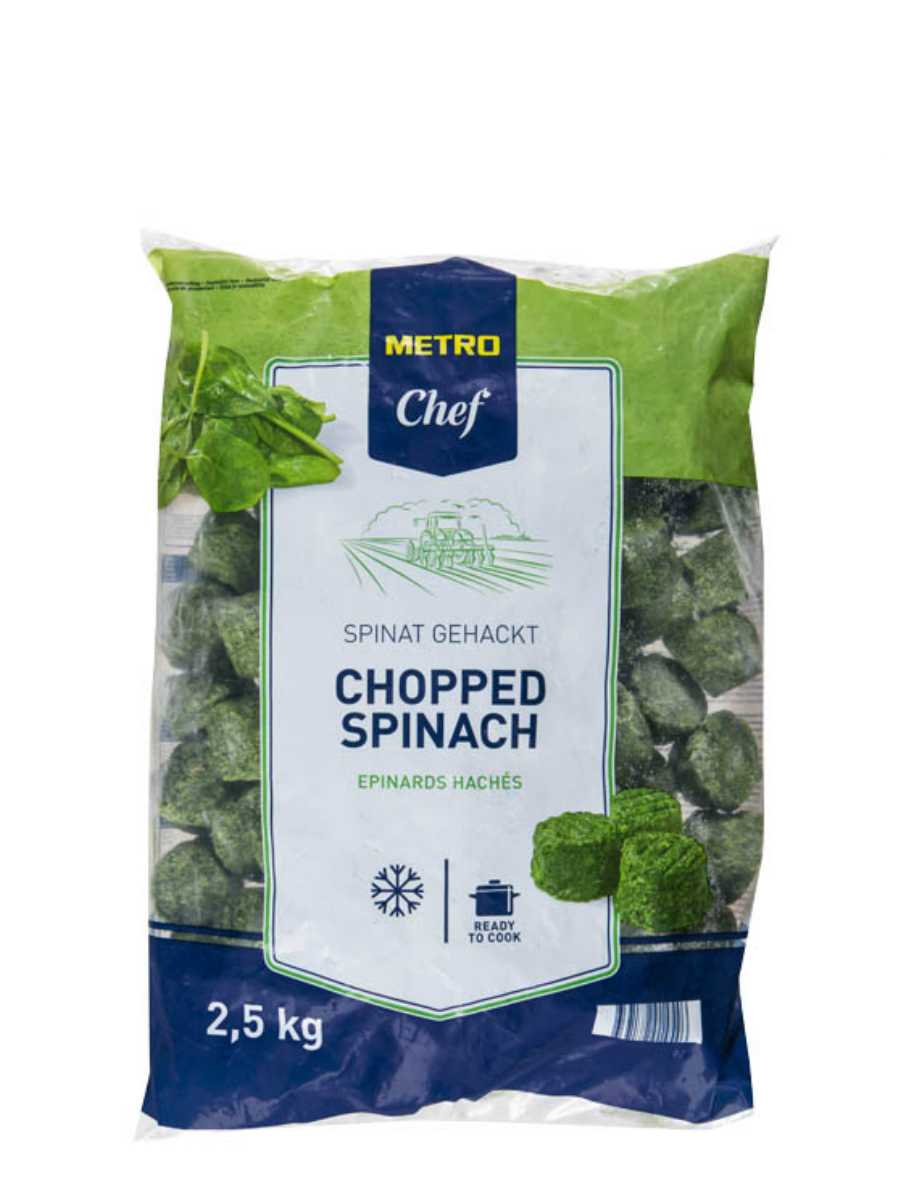 METRO Chef Špenát krájaný porcie mraz. 2,5 kg
