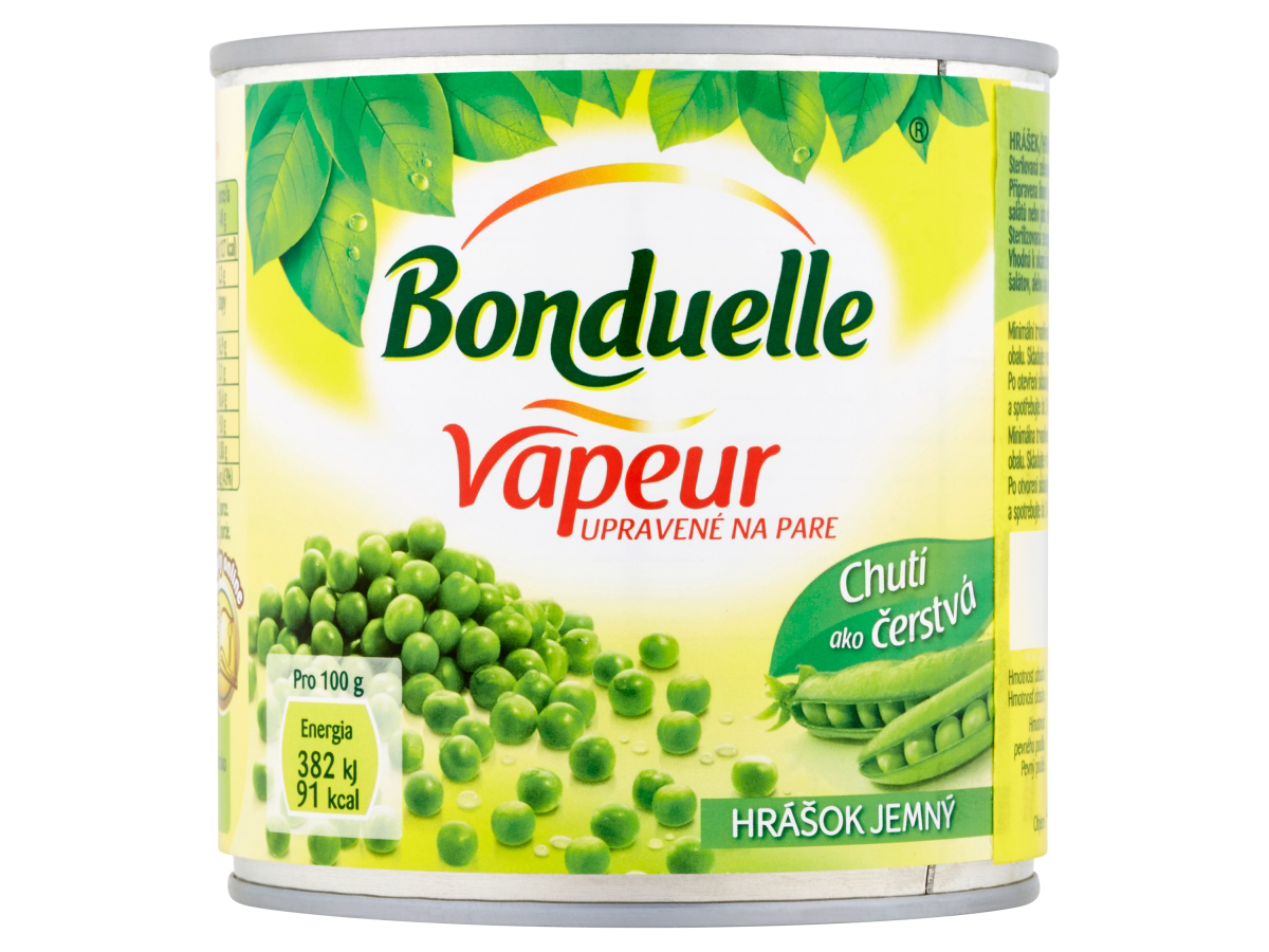 Bonduelle Vapeur hrášok veľmi jemný 425 ml
