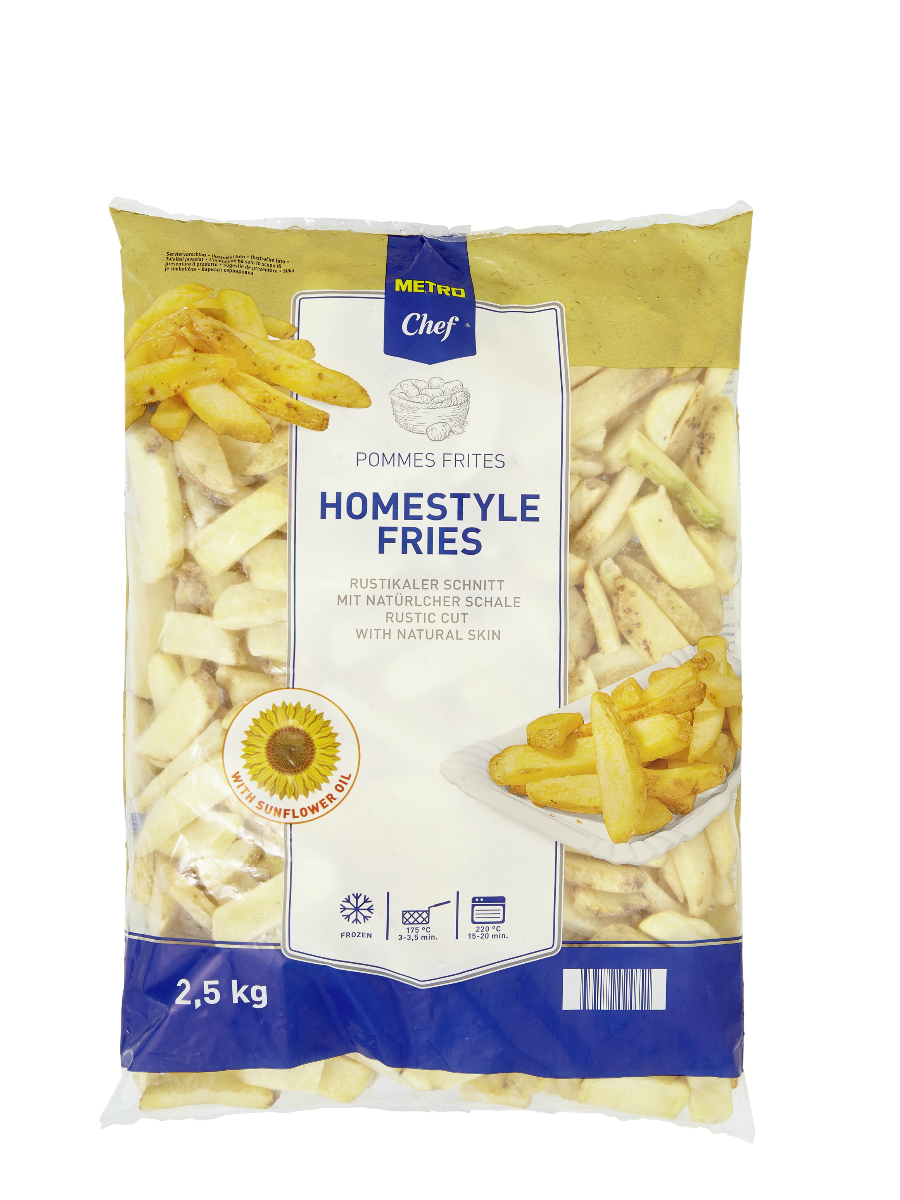 METRO Chef Hranolky homestyle mraz. 4 x 2,5 kg