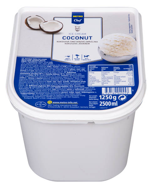 METRO Chef Zmrzlina Coconut/ kokos mraz. 2,5 l