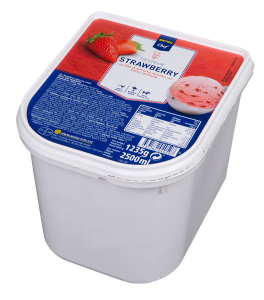METRO Chef Zmrzlina Strawberry/ jahoda mraz. 2,5 l