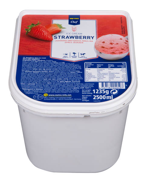METRO Chef Zmrzlina Strawberry/ jahoda mraz. 2,5 l