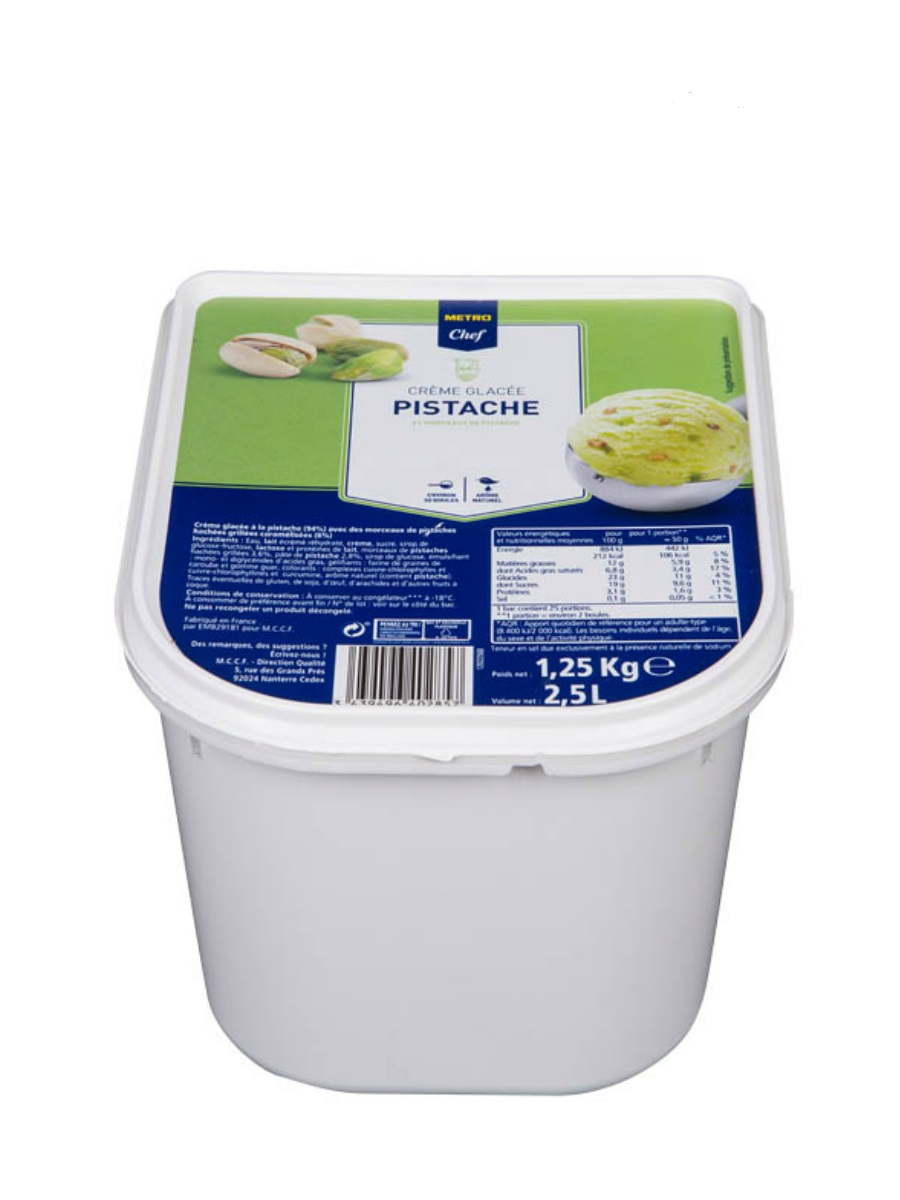 METRO Chef Zmrzlina pistácia mraz. 2,5 l