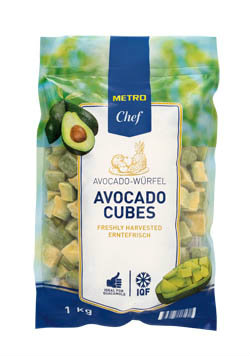 METRO Chef Avokádo kocky mraz. 1 kg