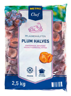 METRO Chef Slivky polené mraz. 2,5 kg