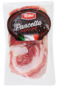 RIBO Pancetta Carbonara plátky/odrezky chlad. 500 g