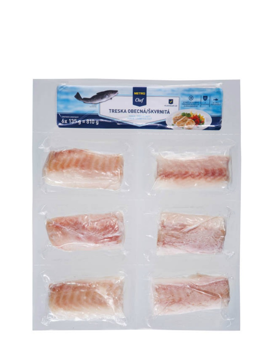 METRO Chef Treska obyčajná filety mraz. 6 x 135 g
