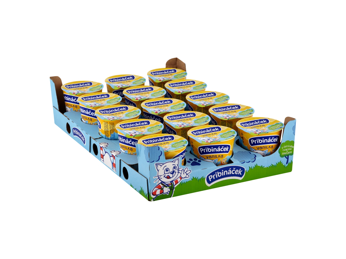 Pribináček Veľký vanilkový chlad. 15 x 125 g