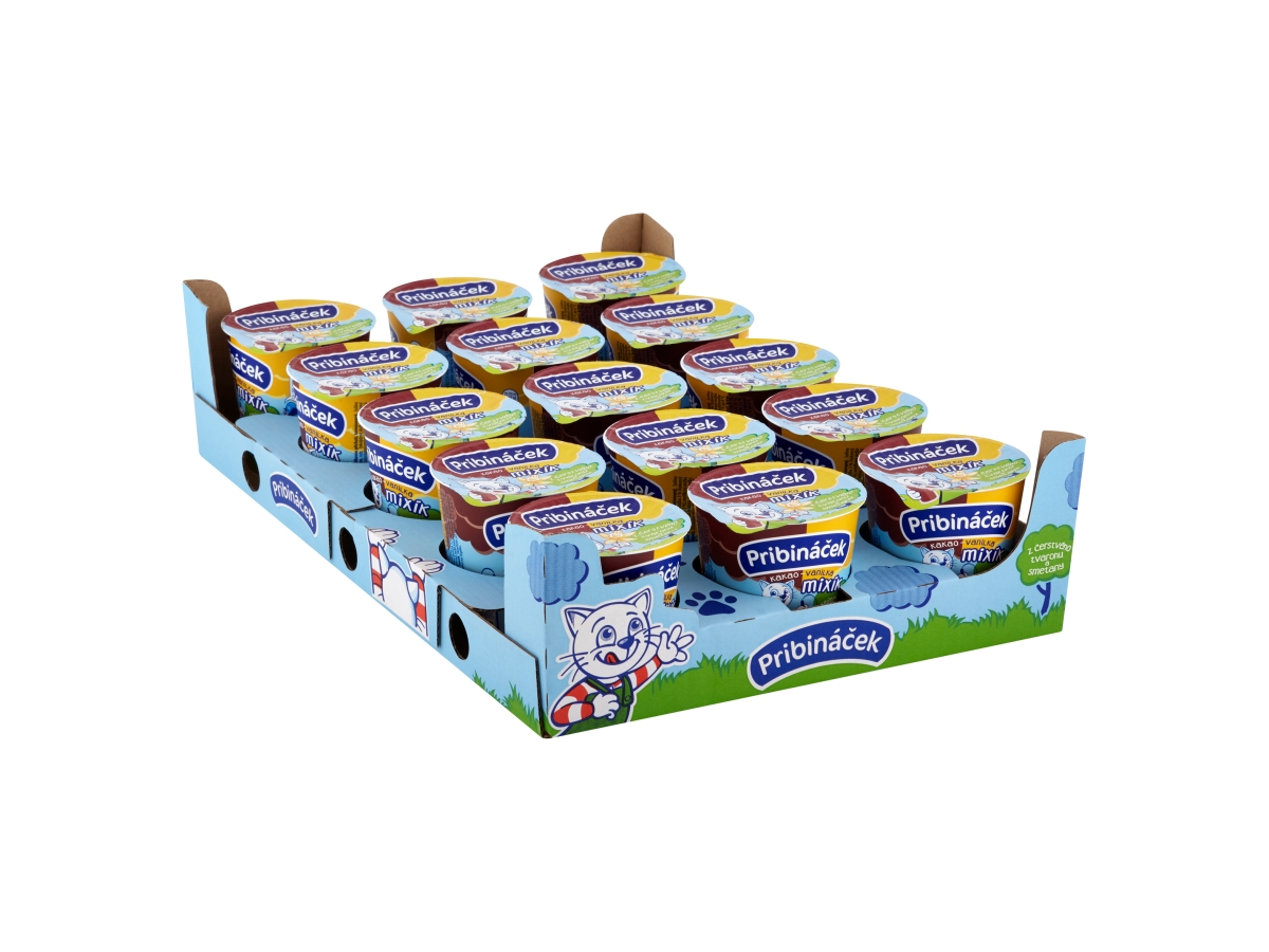 Pribináček Mixík kakao a vanilka chlad. 15 x 125 g