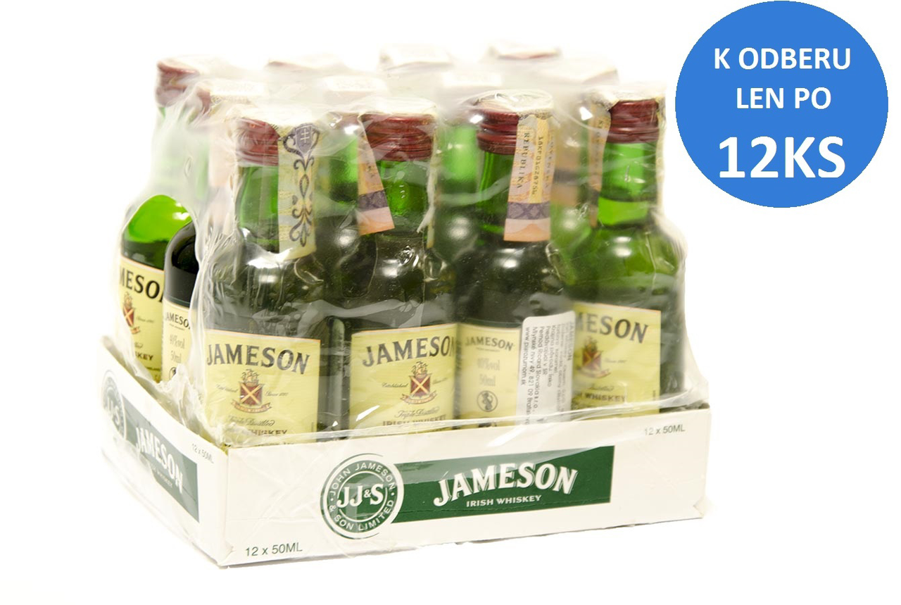 JAMESON whisky 40% 12 x 50 ml (min. obj. 12 ks)