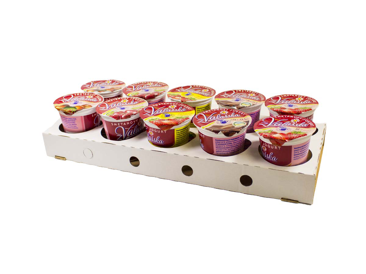 z Valašska Jogurt smotanový mix (jah,van,čoko,orieš.) chlad. 10 x 150 g