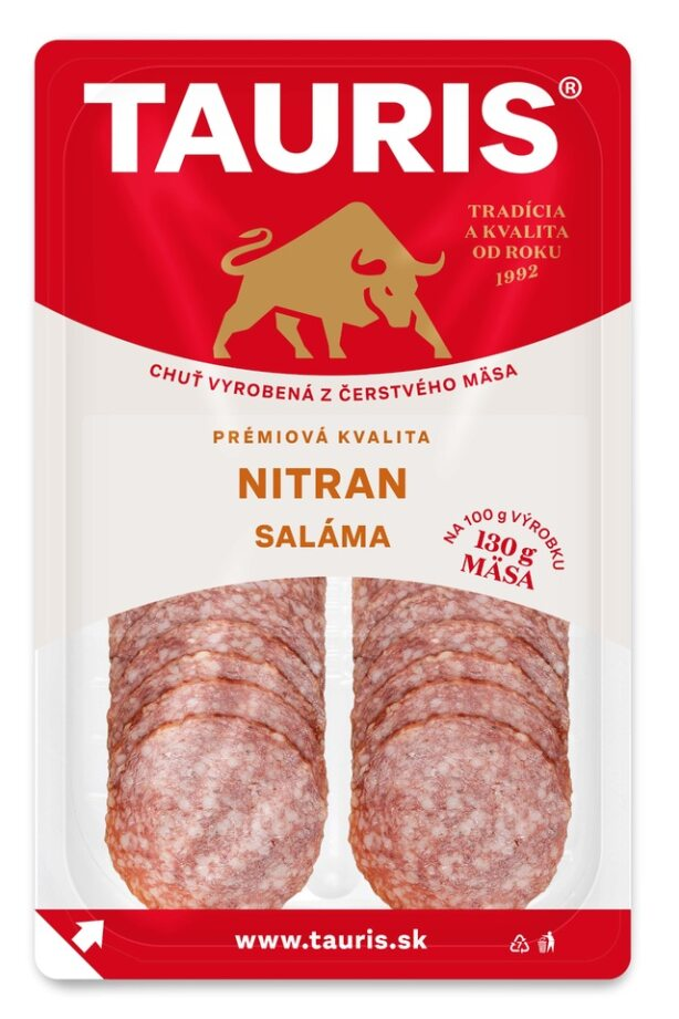 TAURIS Nitran saláma plátky chlad. 75 g