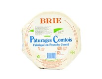 Brie Paturages syr s bielou plesňou na povrchu chlad. 1x1 kg 