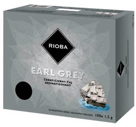 RIOBA Earl grey čierny čaj (150 g) 100 x 1,5 g