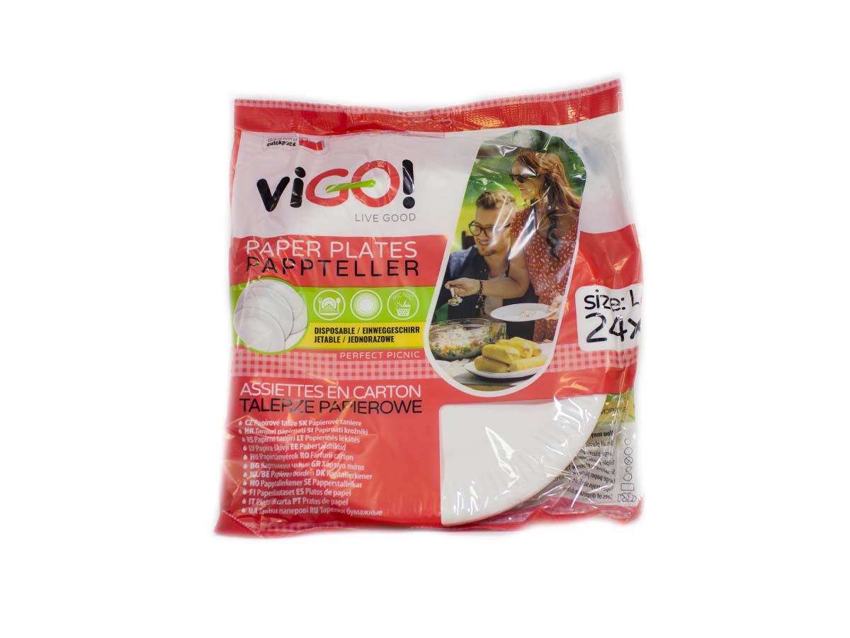 viGO! Tanier papierový 20-30 cm 24 ks