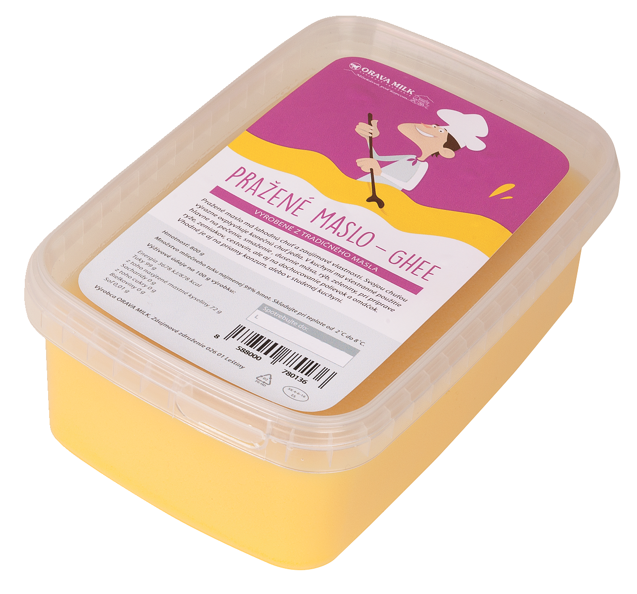 ORAVA MILK Maslo pražené Ghee chlad. 800 g