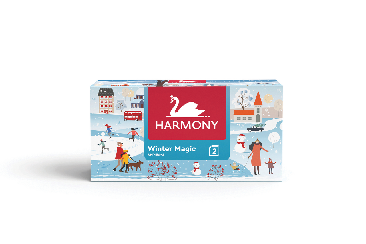 HARMONY Kozmetické utierky 2-vrstvové 150 ks