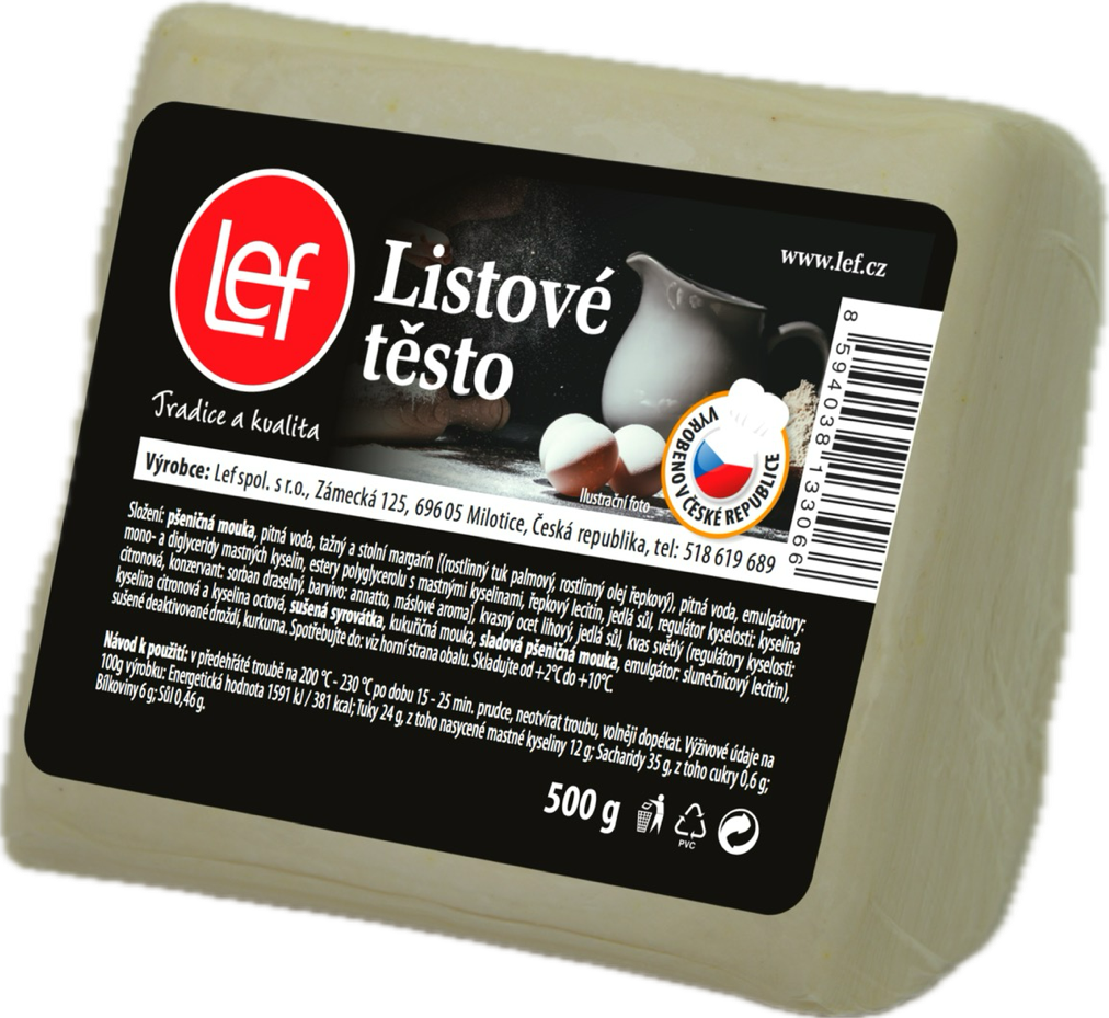 LEF Lístkové cesto chlad. 500 g