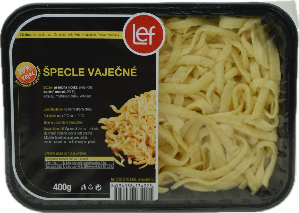 LEF Špecle vaječné prílohové chlad. 400 g