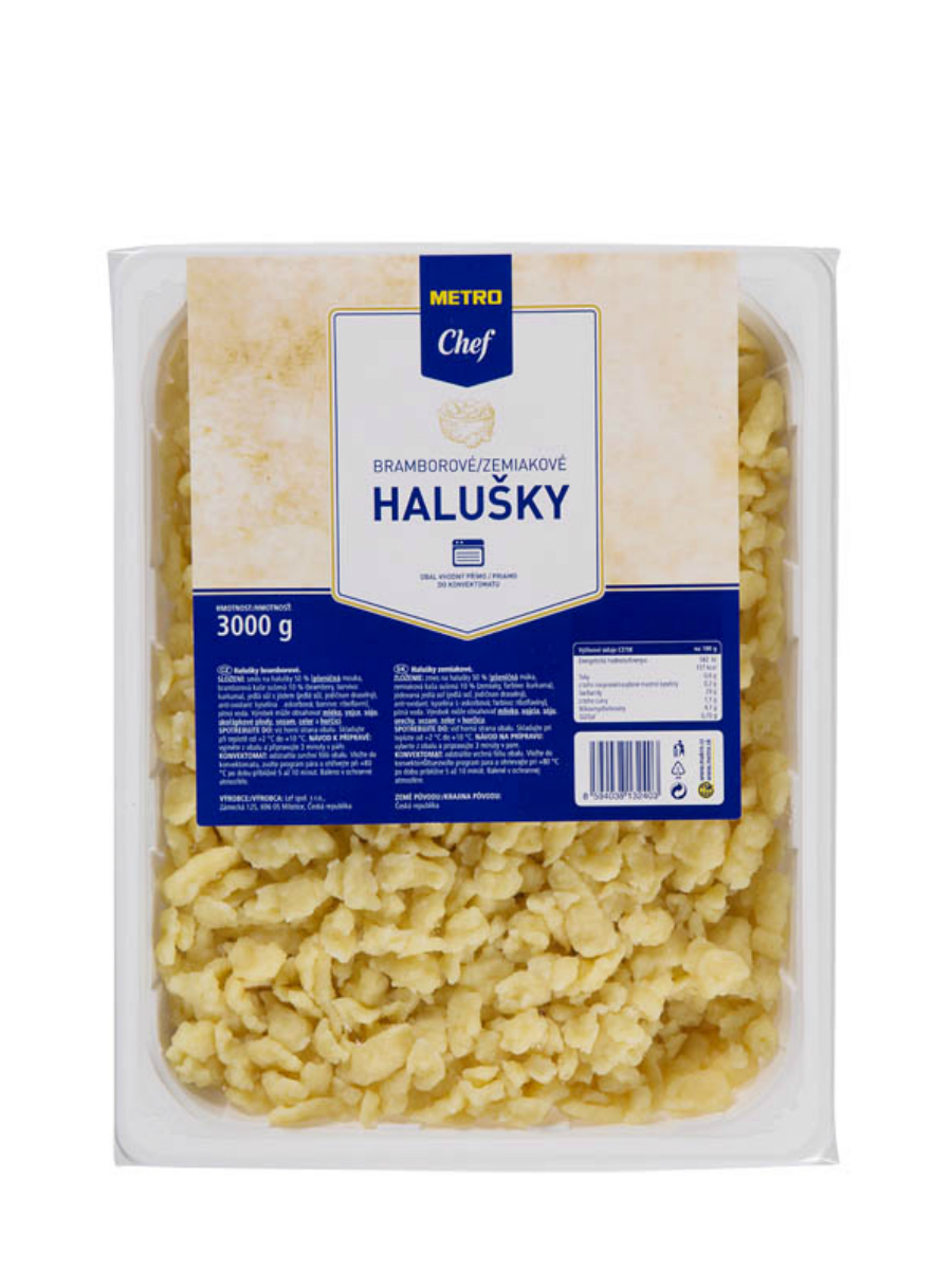 METRO Chef Halušky zemiakové chlad. 3 kg