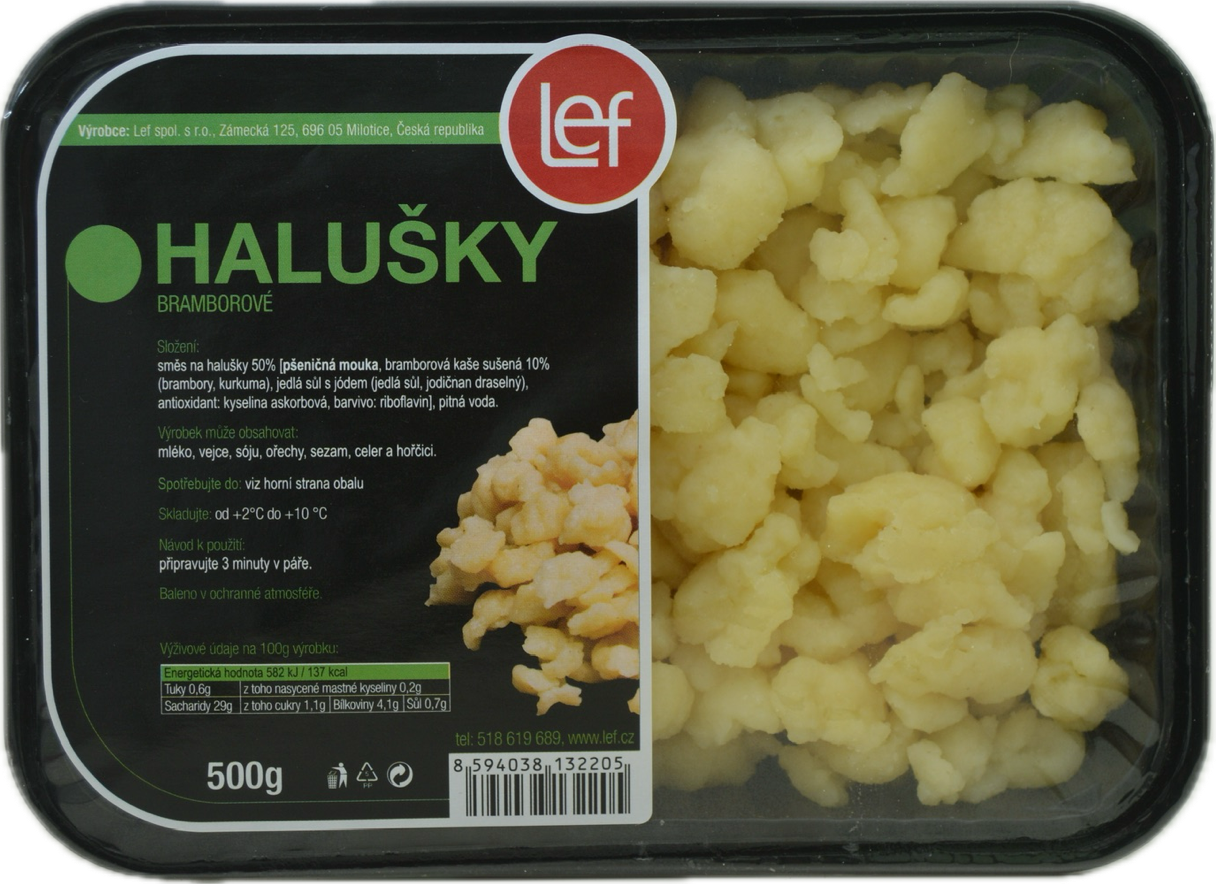 LEF Halušky zemiakové chlad. 500 g
