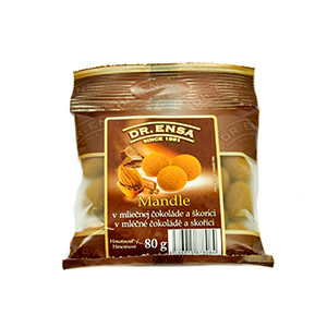 Dr. Ensa Mandle v mliečnej čokoláde a škorici 80 g