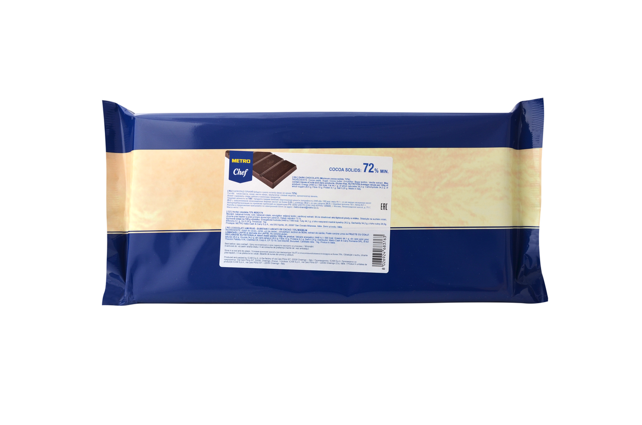 METRO Chef Čokoláda horká 72% 1 kg