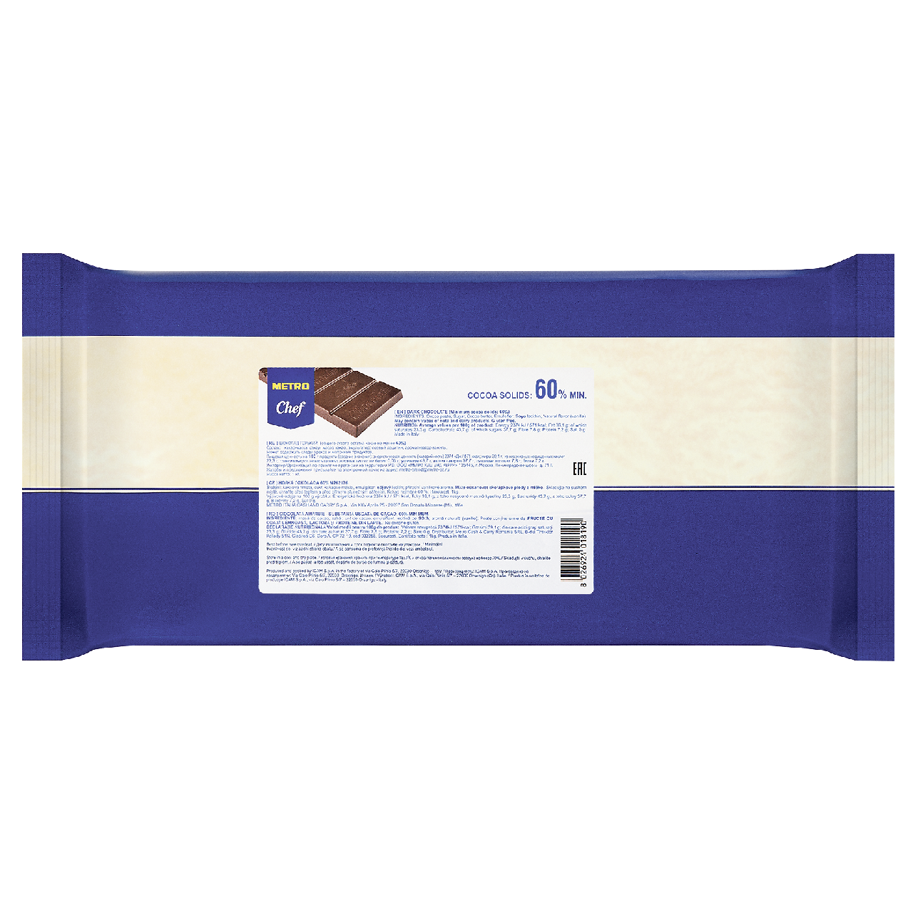 METRO Chef Čokoláda tmavá 60% 1 kg