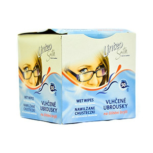 Linteo Vlhčené obrúsky na okuliare 50 ks