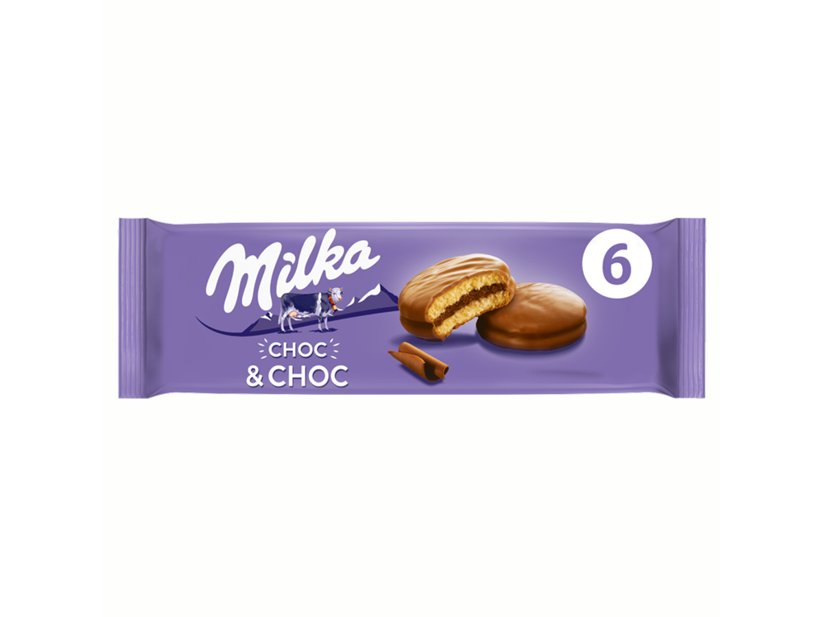 Milka Choc & Choc pečivo s kakaovou náplňou 150 g