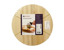HENDI Doska na pizzu s drážkami drevo 35 cm 1ks