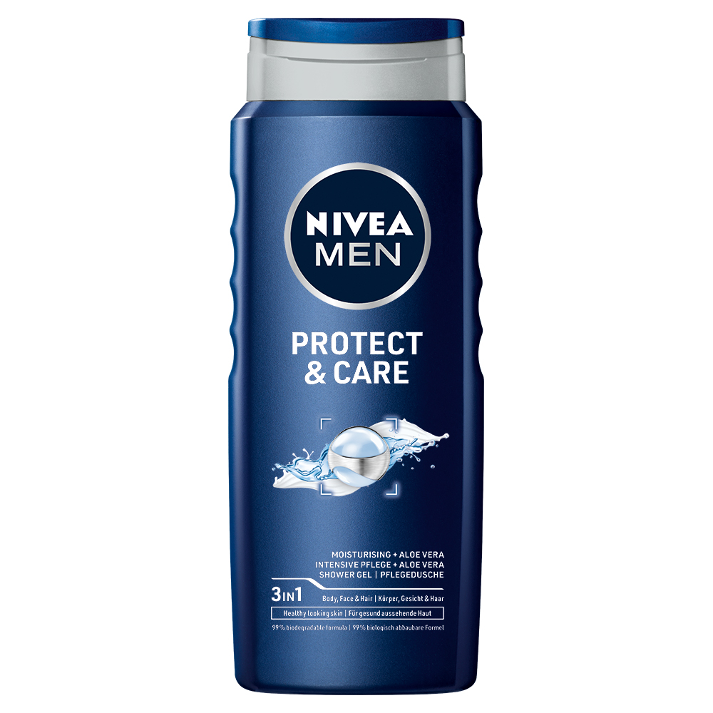 NIVEA Men Protect & Care sprchový gél pánsky 500 ml