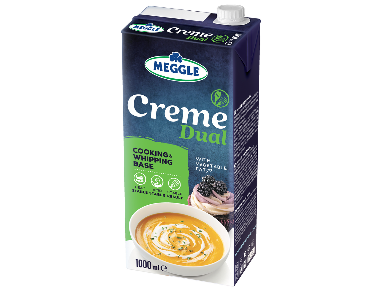Meggle Creme Dual 25% rastlinného tuku chlad. 1 l