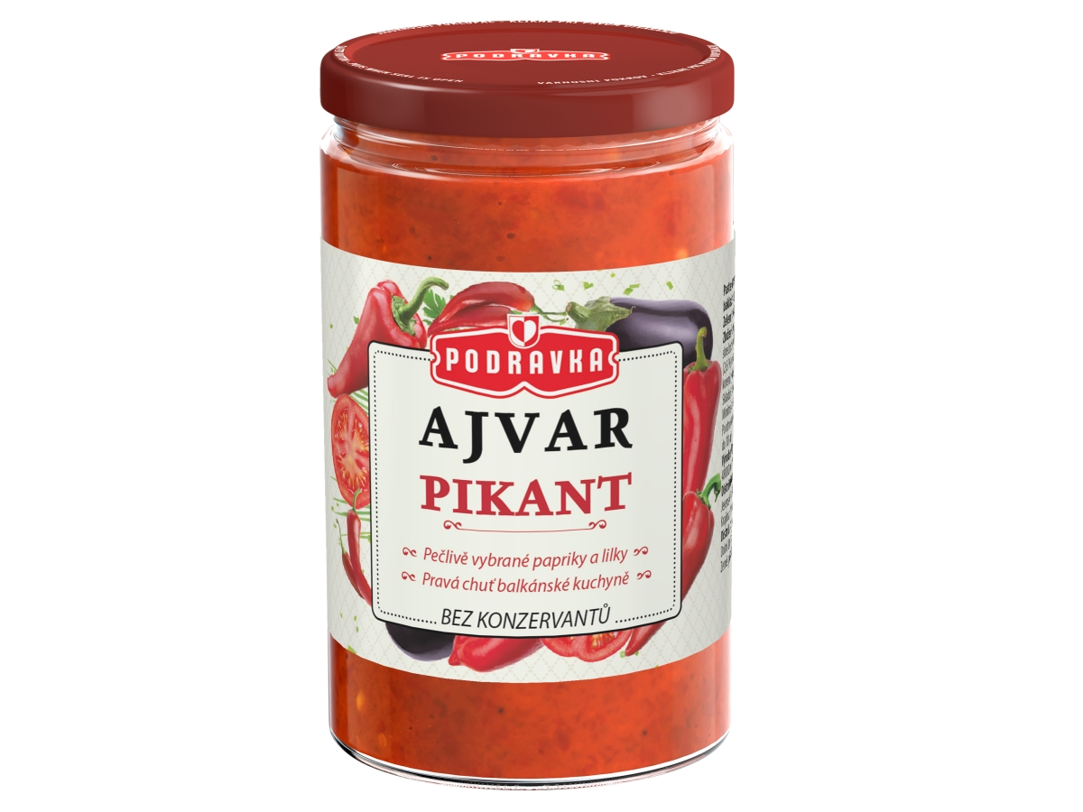PODRAVKA Ajvar pikant zeleninová príloha k jedlu 350 g