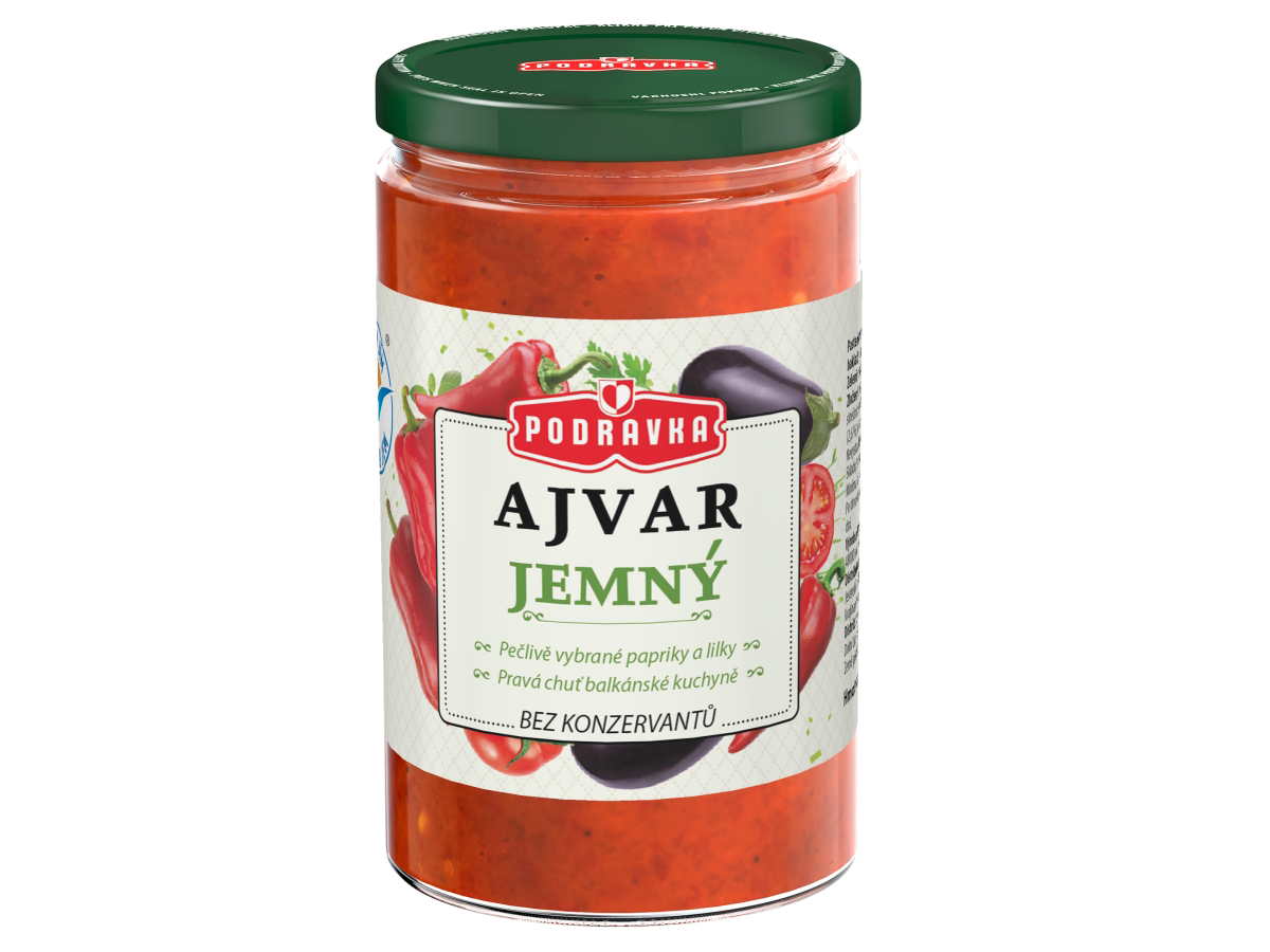 PODRAVKA Ajvar jemný zeleninová príloha k jedlu 350 g