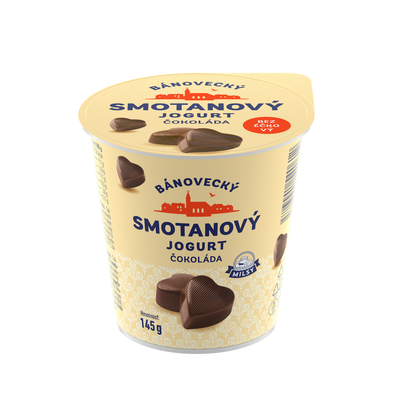 MILSY Bánovecký smotanový jogurt čokoláda chlad. 10 x 145 g